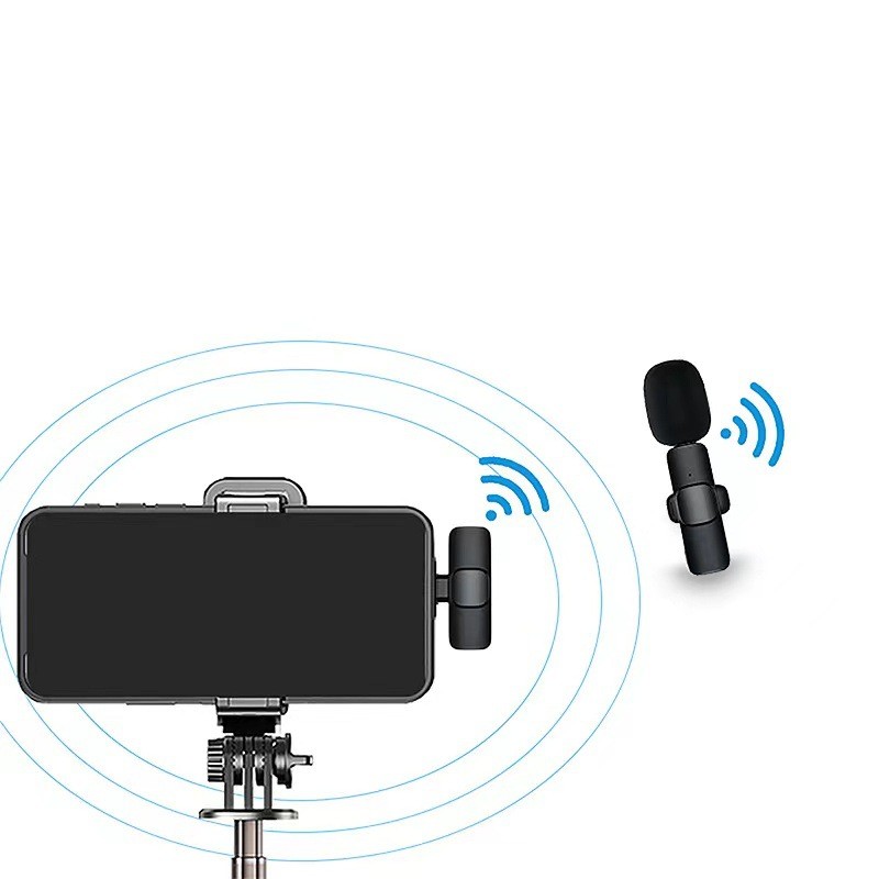 Creator Pro Wireless LAVALIER Microphone -Noise Canceling mic for iPhone and Android