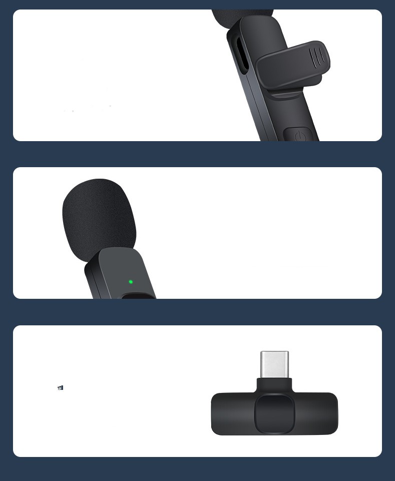 Creator Pro Wireless LAVALIER Microphone -Noise Canceling mic for iPhone and Android